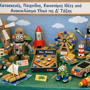 Κατασκευές, καινοτόμες ιδέες, παιχνίδια από ανακυκλώσιμα υλικά